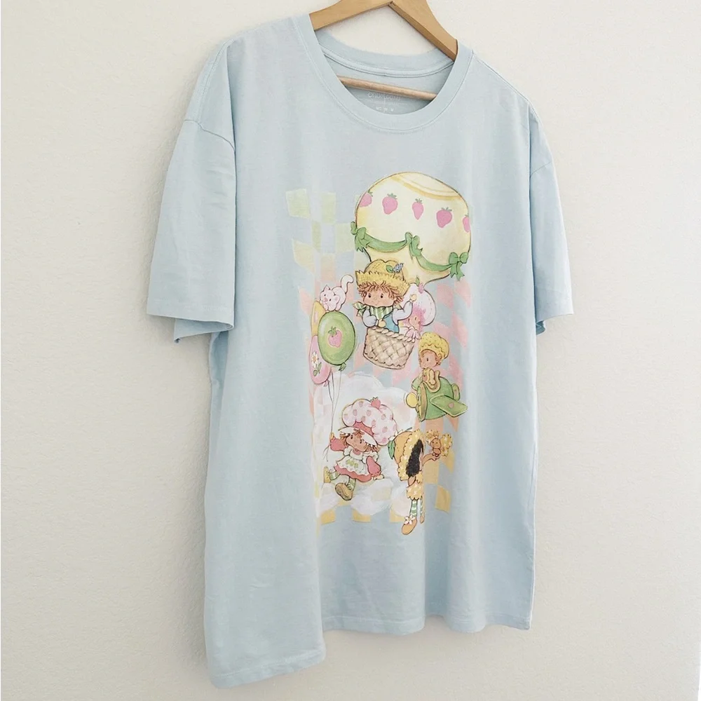 NEW Strawberry Shortcake Oversized Graphic Tee - Picture 3 of 6